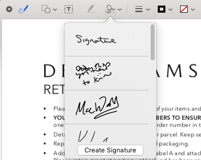 free e sign for pdf mac